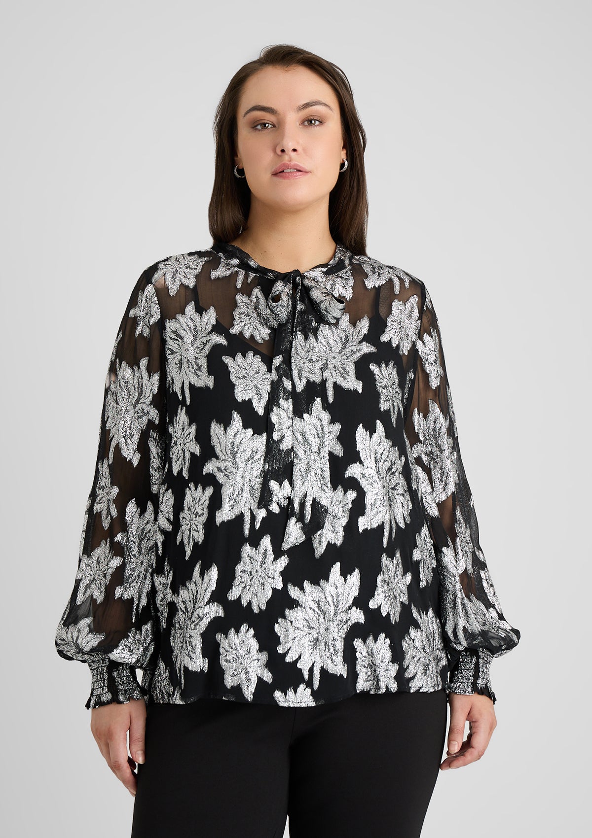 Bluse 'Fina' in schwarz 46