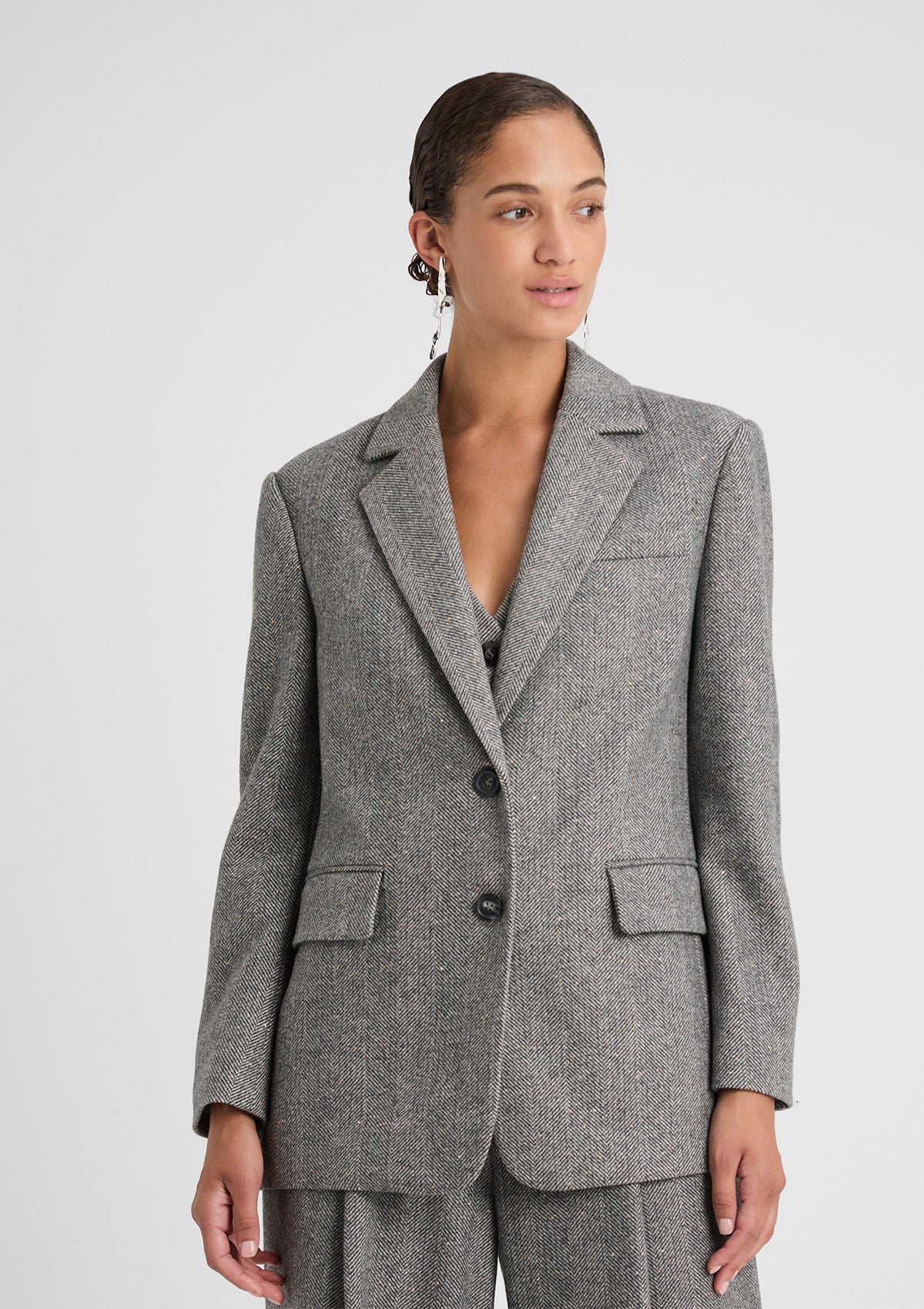 Damen Blazer 'Loretta' in grau 34