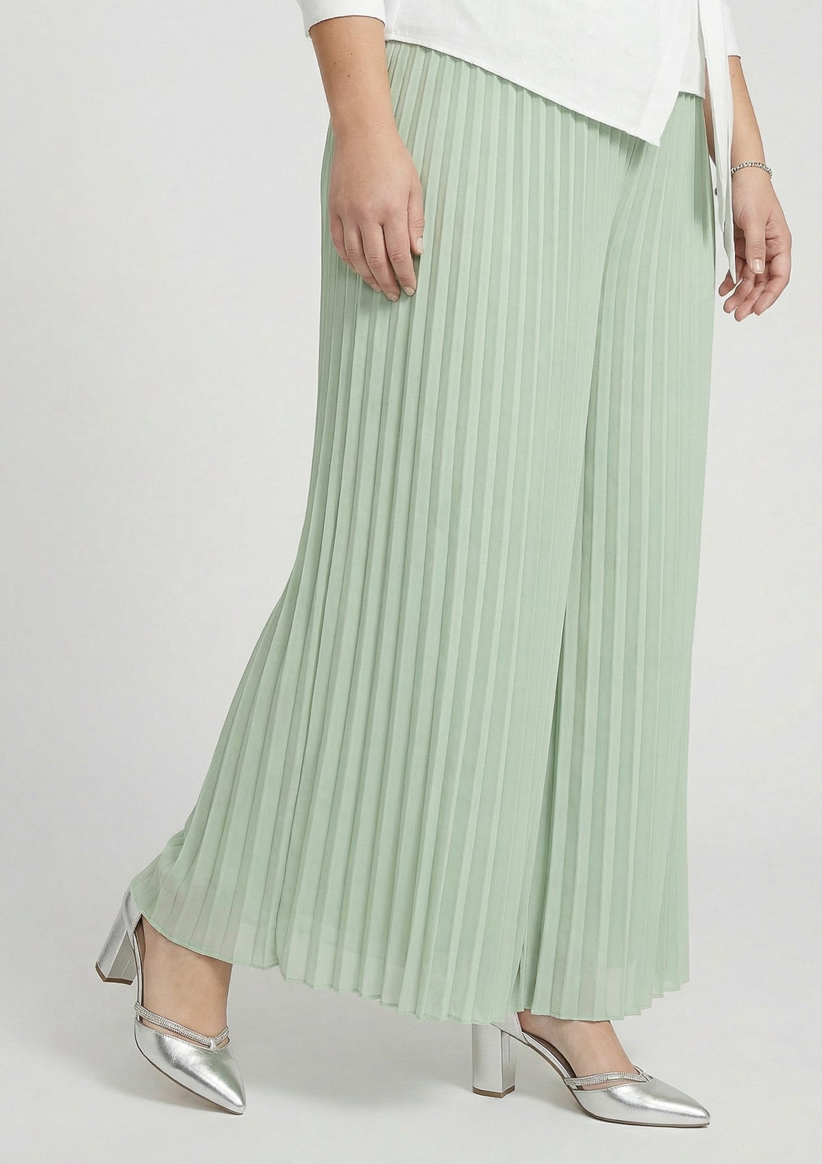 Curvy Hose 'Samantha' grün 46