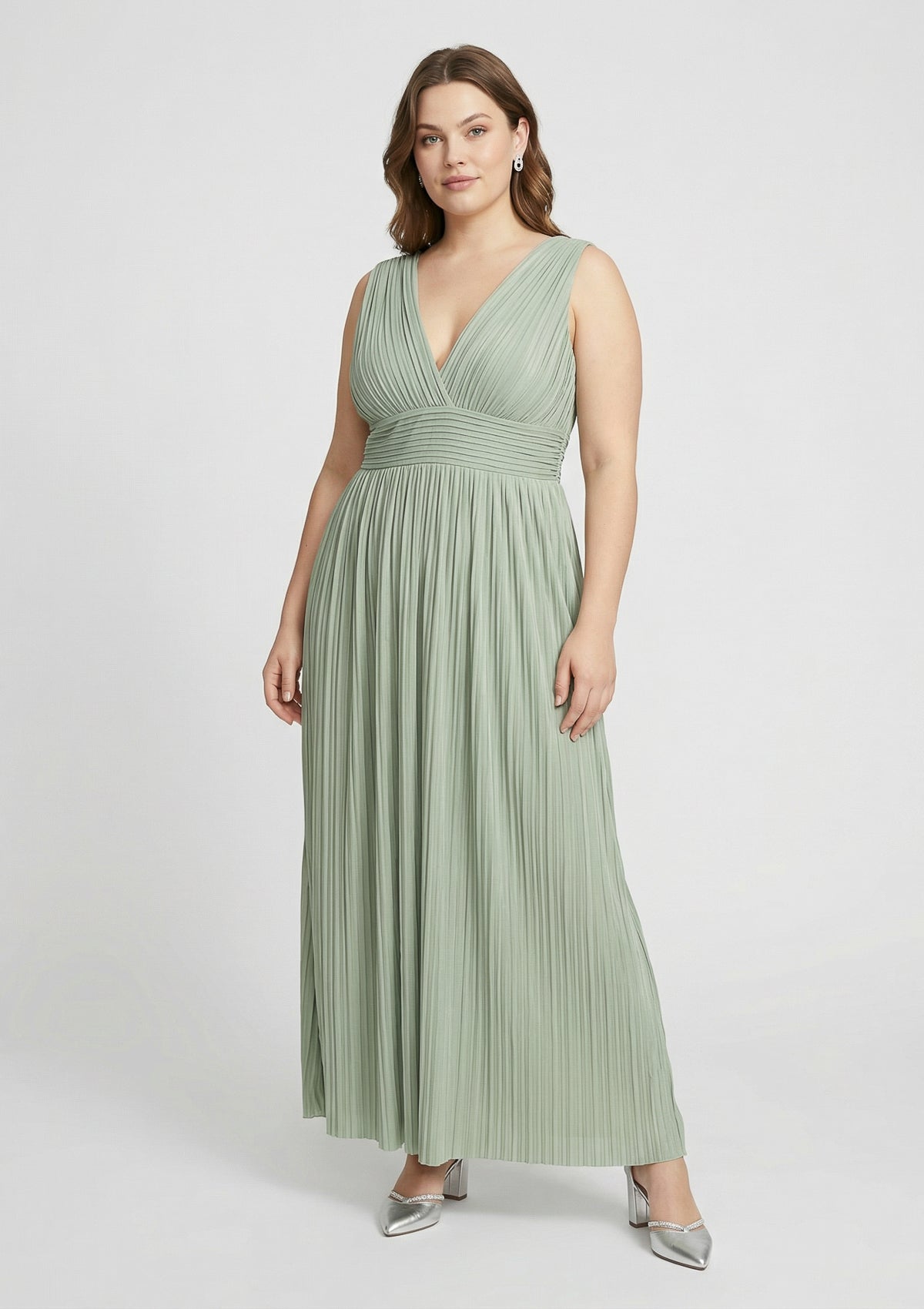 Curvy Kleid 'Linnea' grün 46