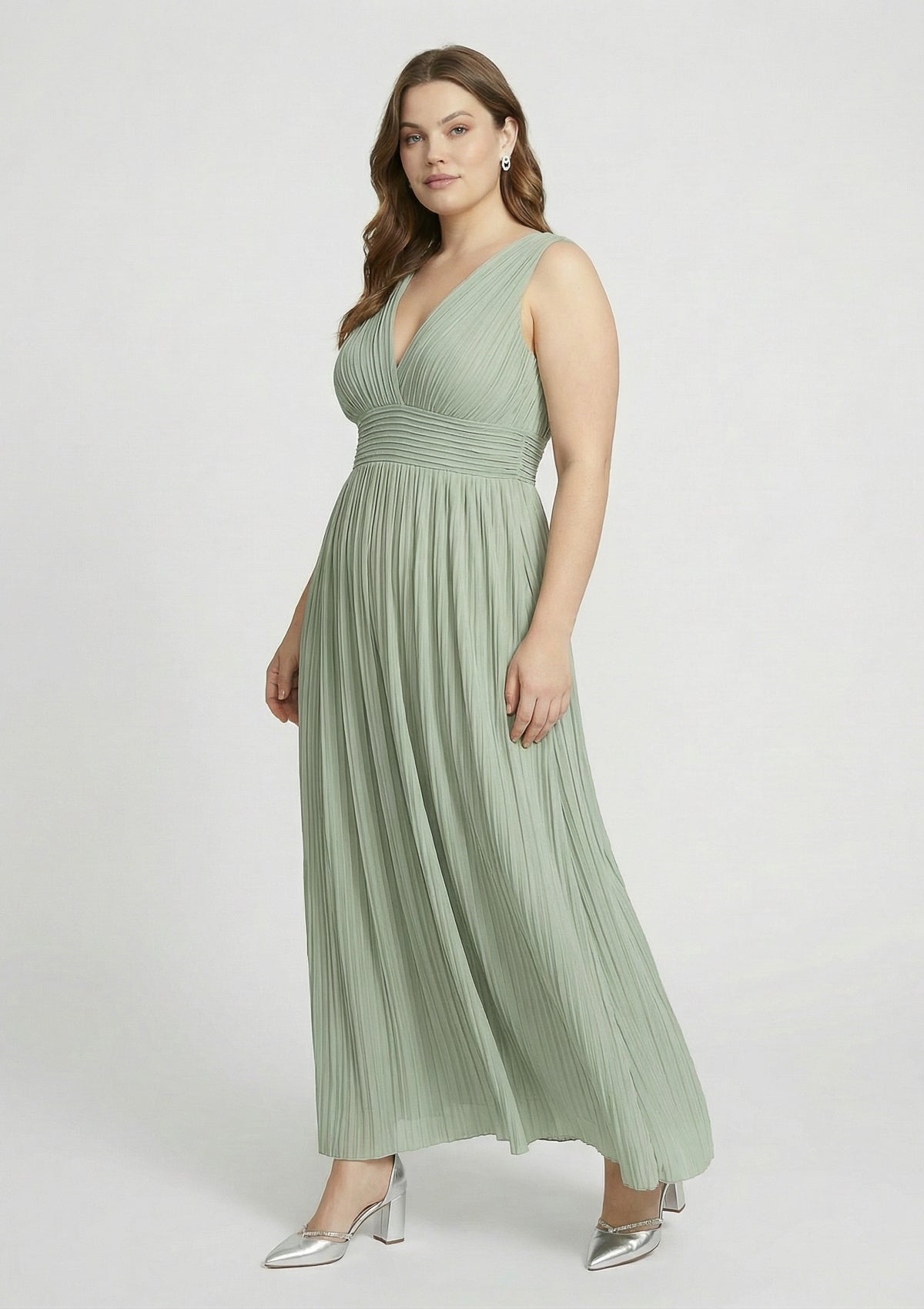 Curvy Kleid 'Linnea' grün 52
