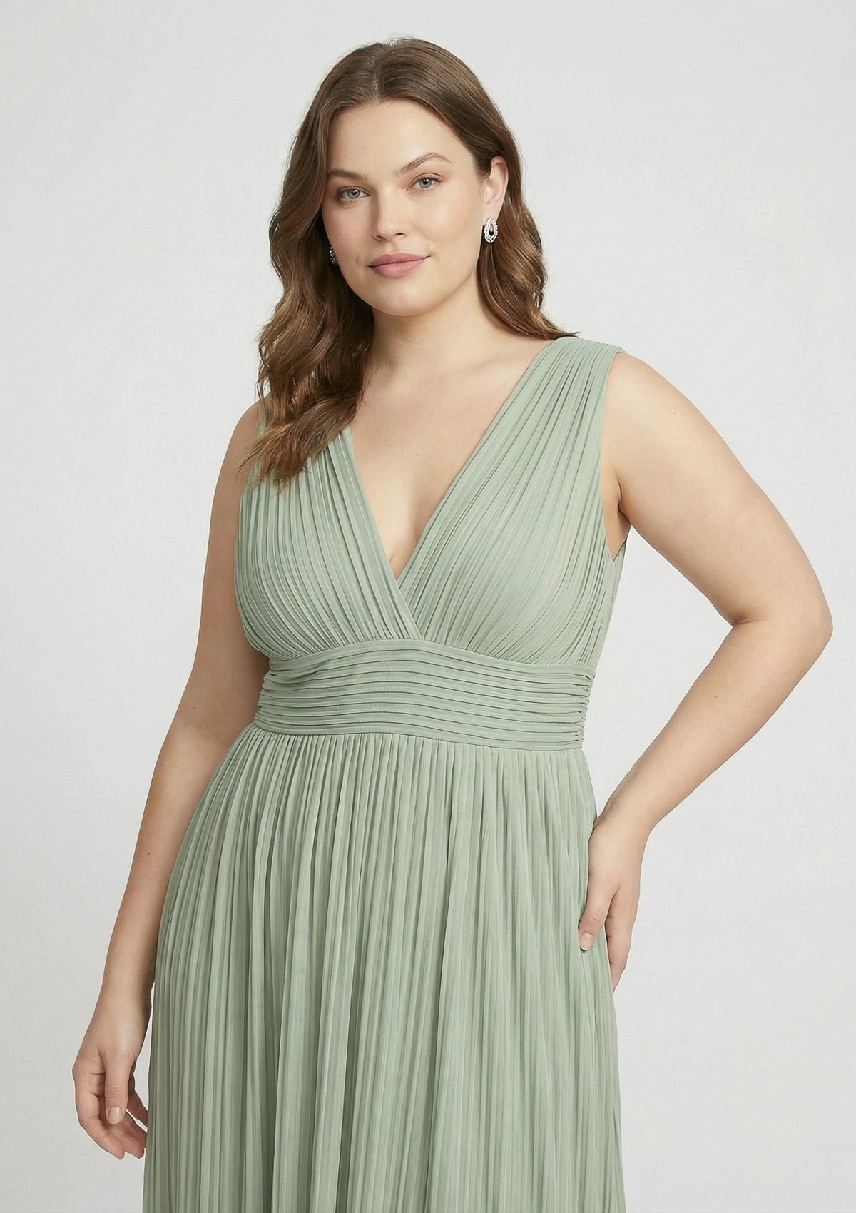 Curvy Kleid 'Linnea' grün 52