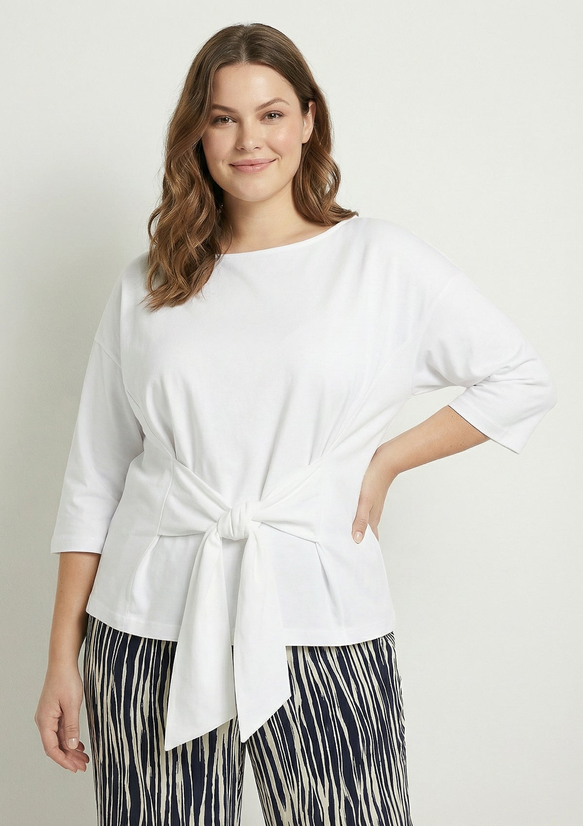 Curvy Shirt 'Dajana' weiß 46