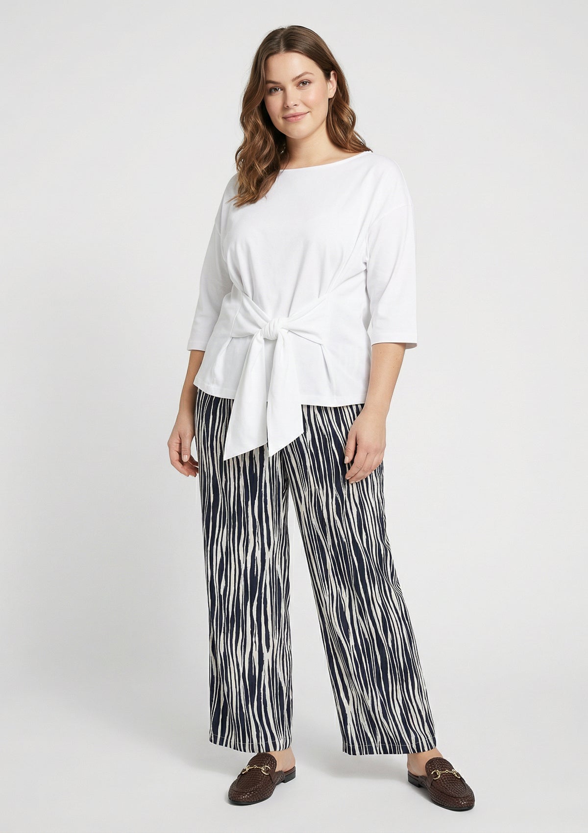 Curvy Shirt 'Dajana' weiß 52