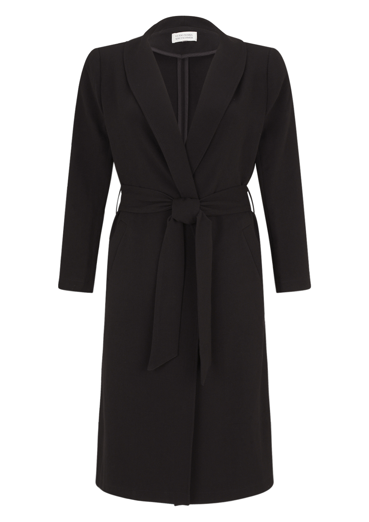 Curvy Mantel 'Lia' in schwarz 46
