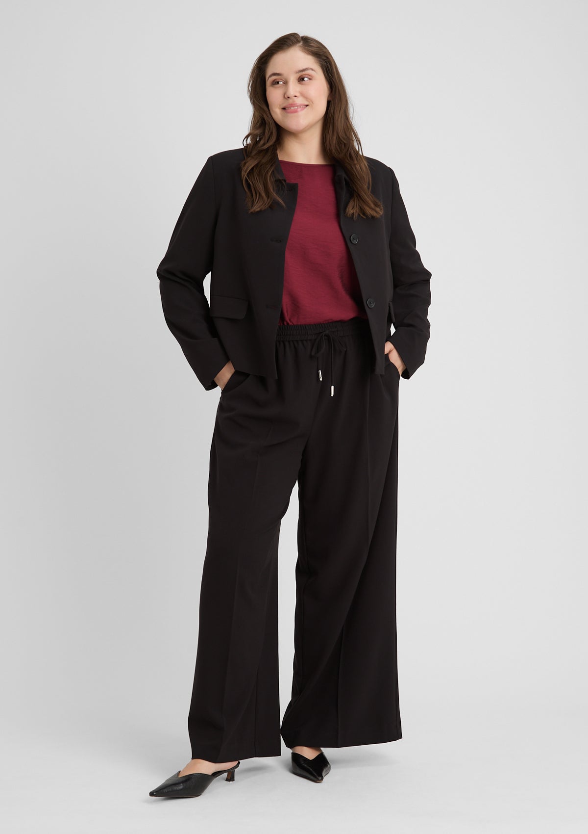 Curvy Hose 'Blanca' in schwarz 46