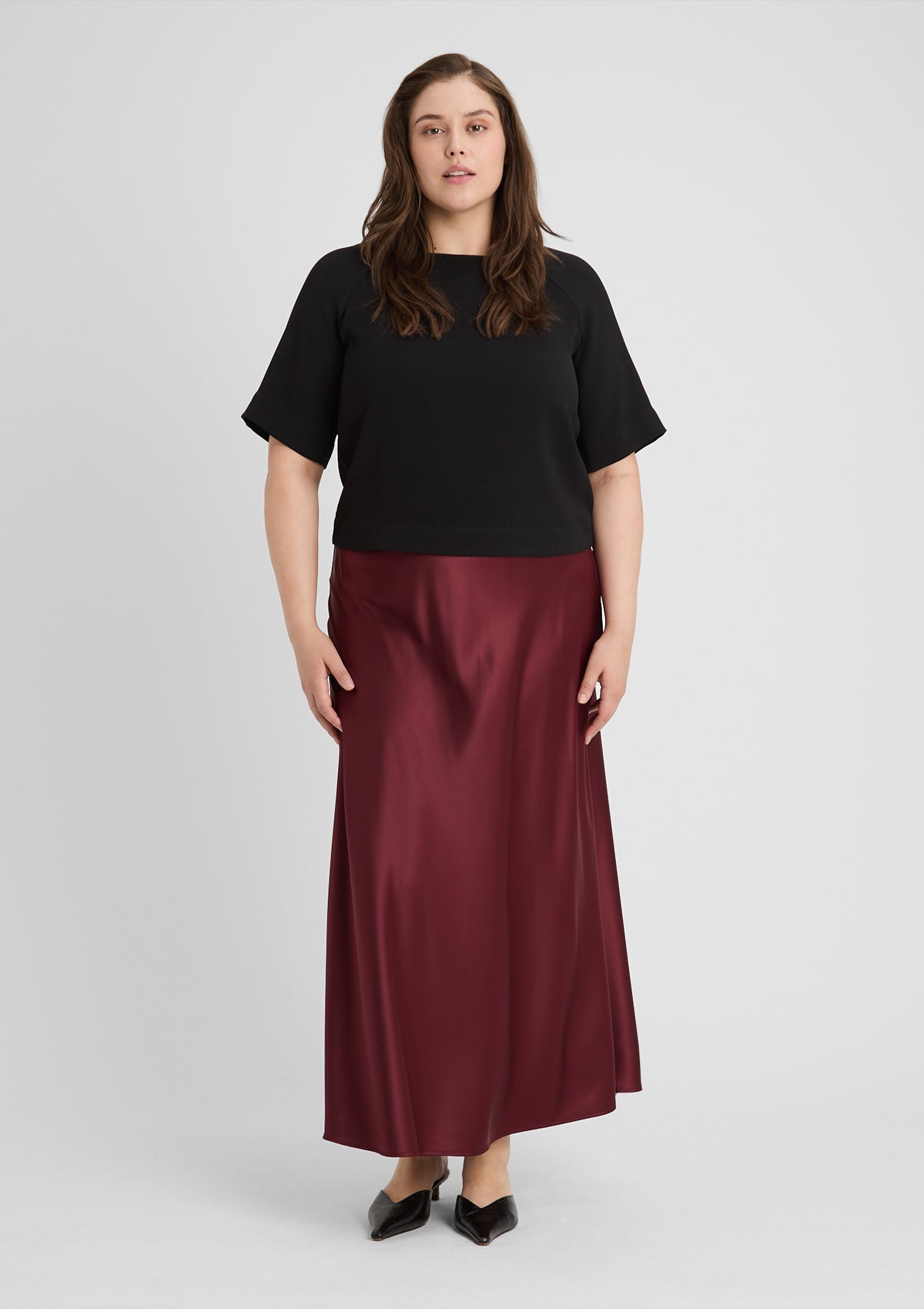 Curvy Rock 'Fabiola' in rot 46