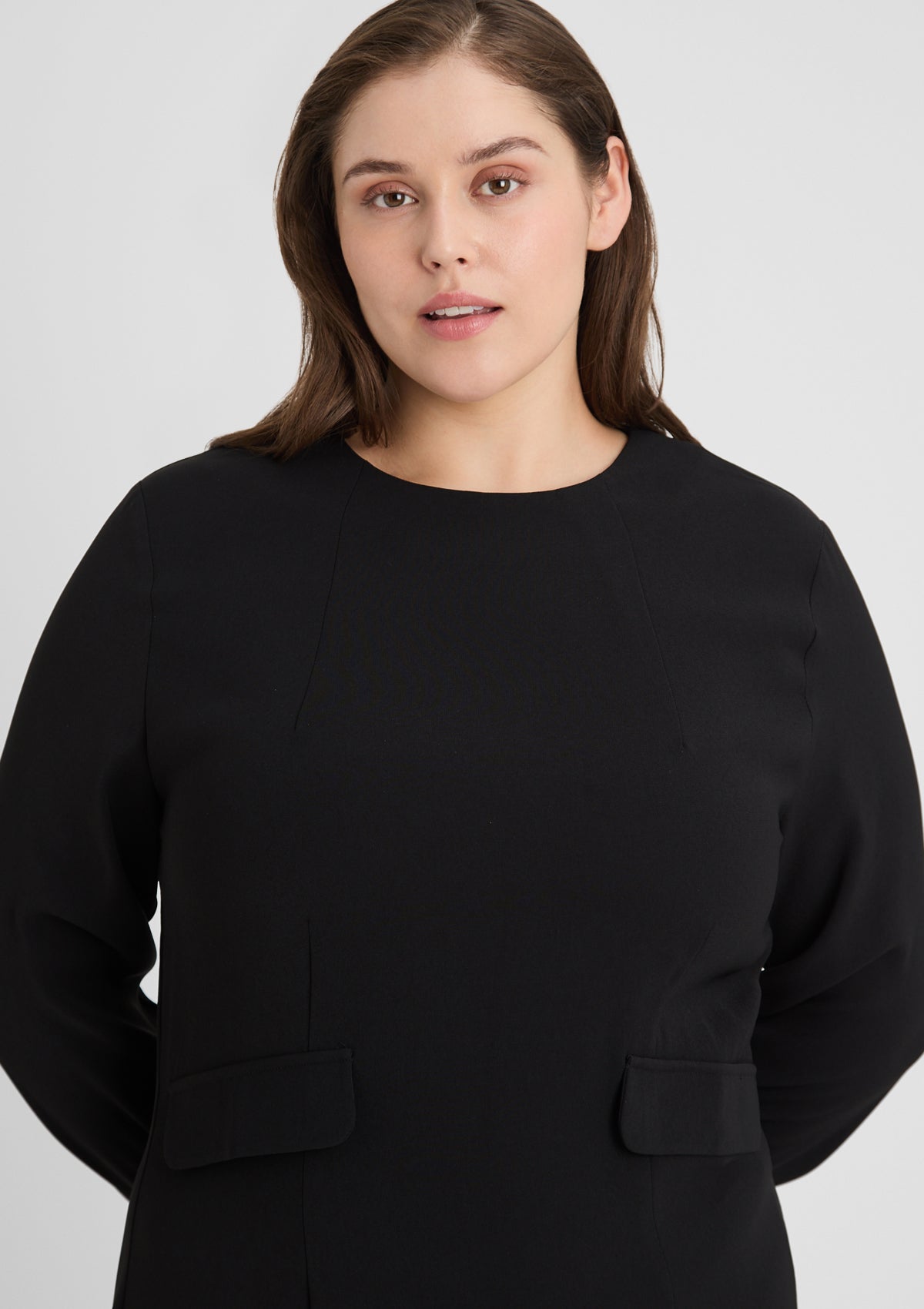 Curvy Kleid 'Karima' in schwarz 46