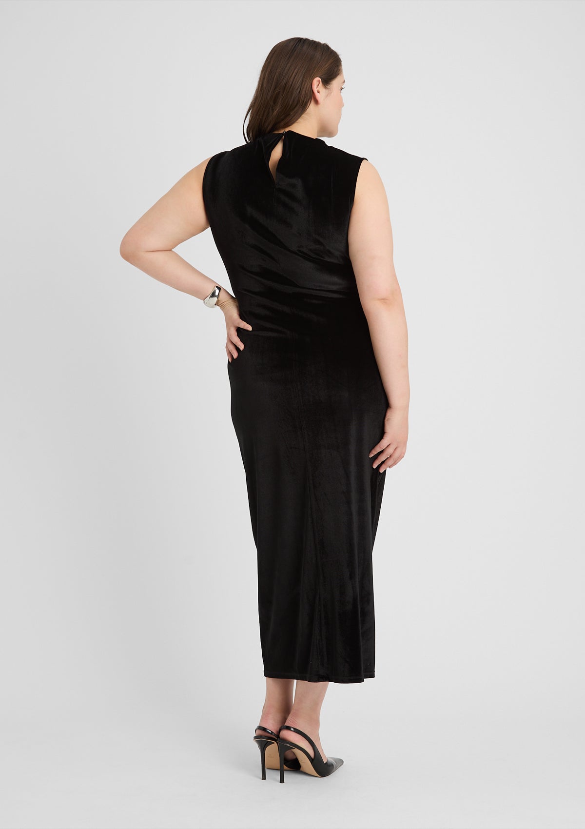 Curvy Kleid 'Felicitas' in schwarz 46