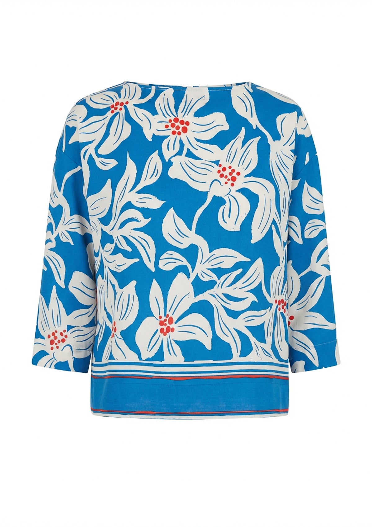 Curvy Bluse 'Rylie' blau 52