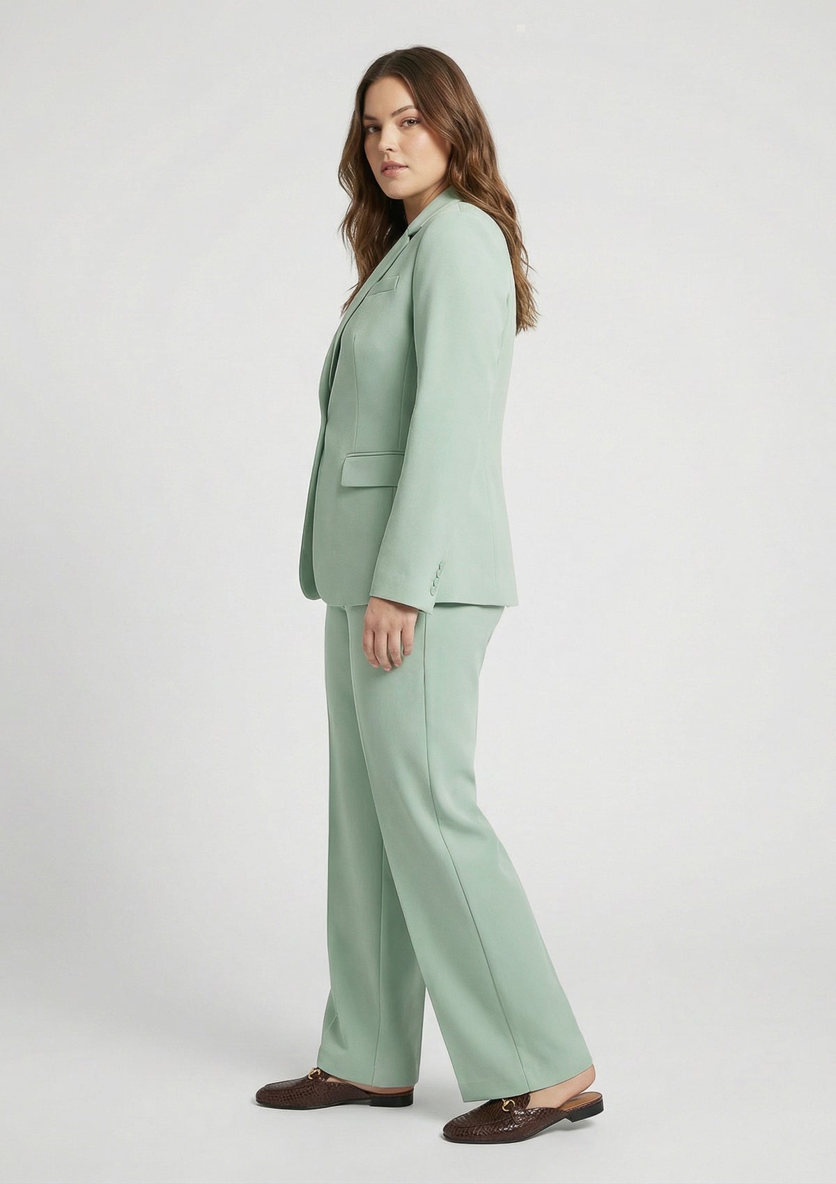 Curvy Blazer 'Isa' grün 52