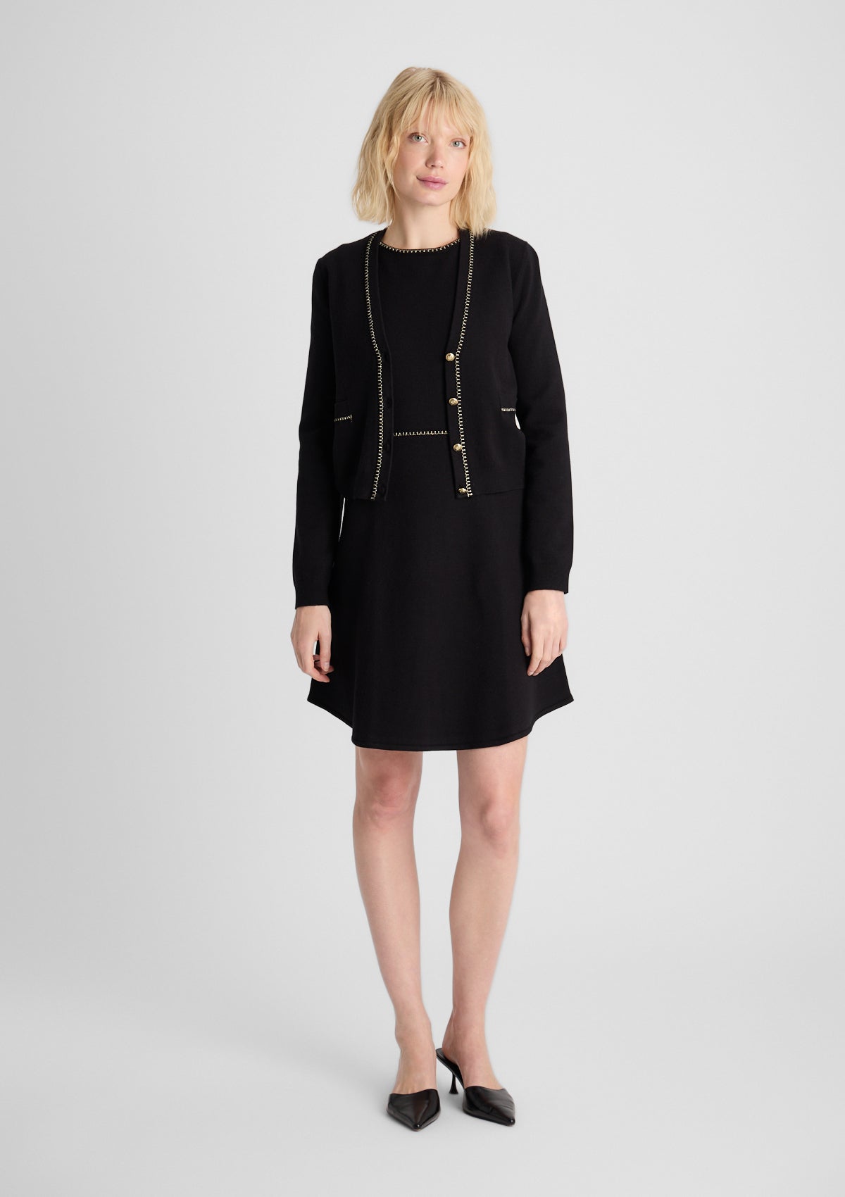 Damen Strickjacke 'Maylea' in schwarz 34