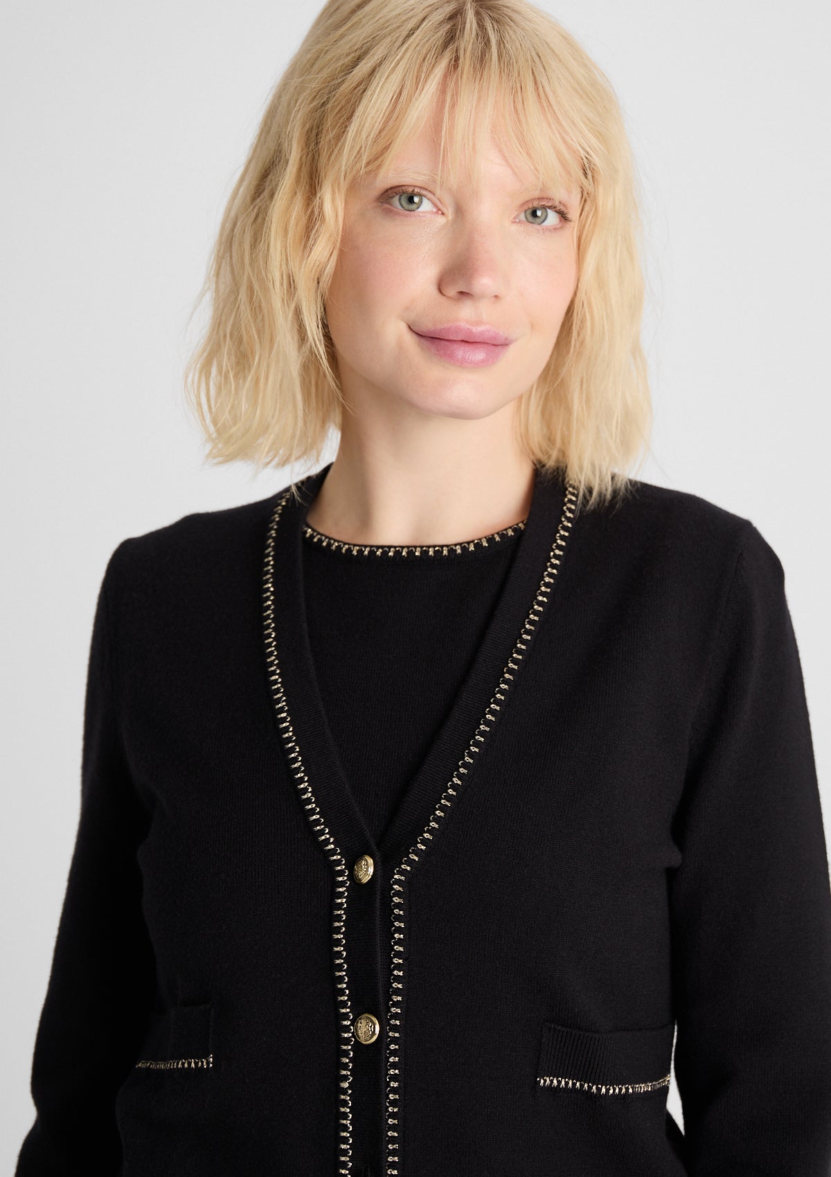 Damen Strickjacke 'Maylea' in schwarz 34
