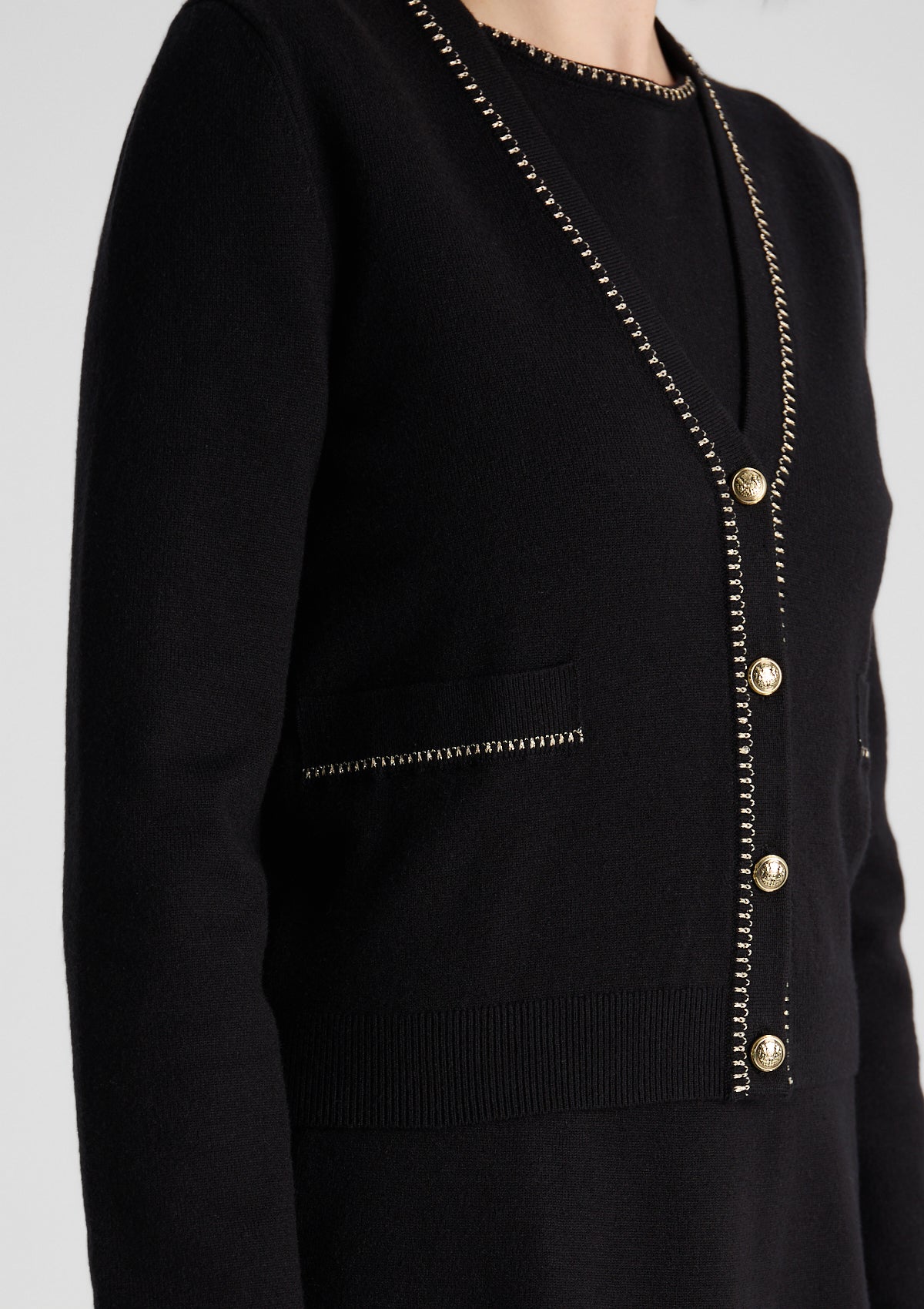 Damen Strickjacke 'Maylea' in schwarz 34