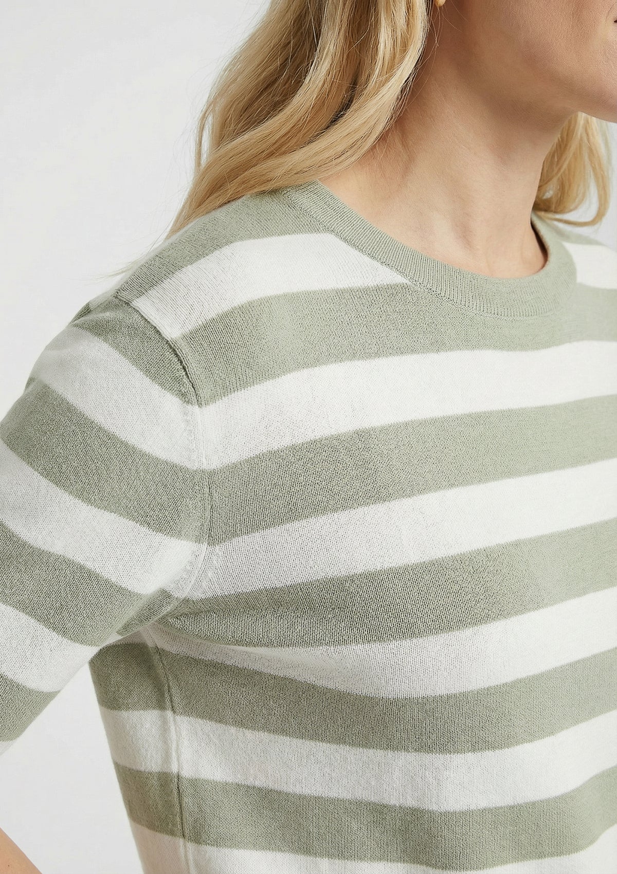 Damen Top 'Maria' grün, weiß 44