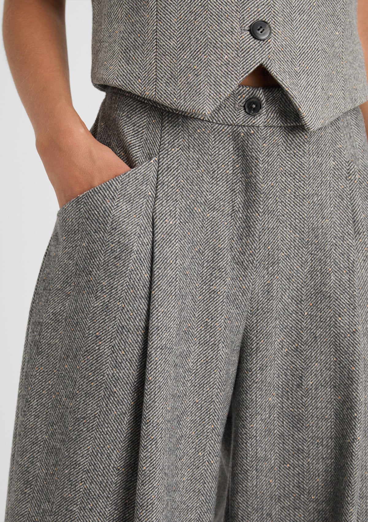 Damen Hose 'Loretta' in grau 34