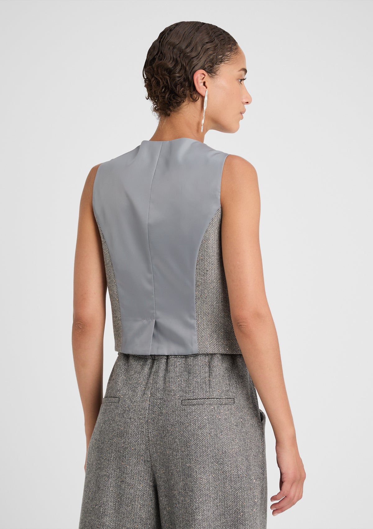 Damen Weste 'Loretta' in grau 34