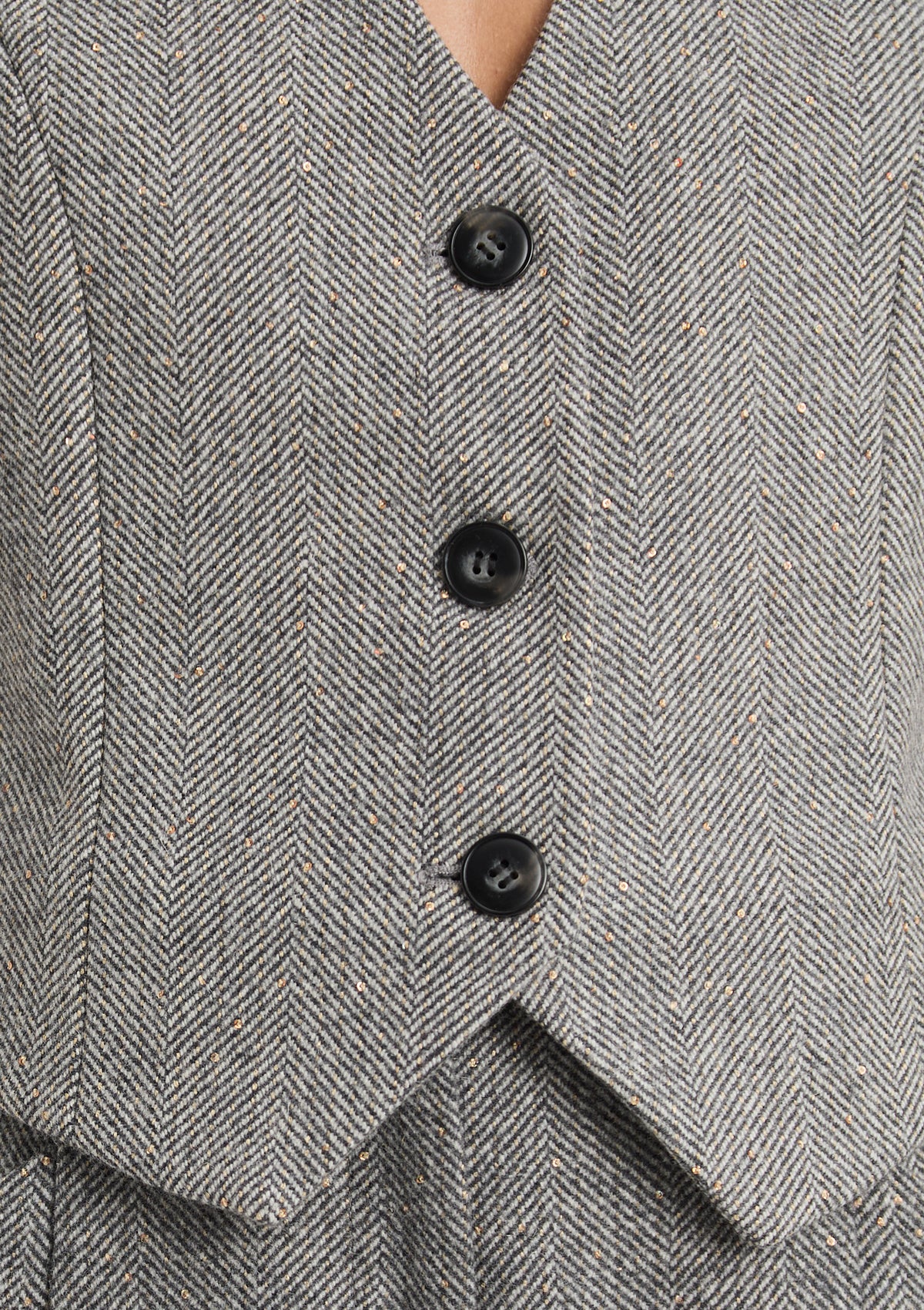 Damen Weste 'Loretta' in grau 34