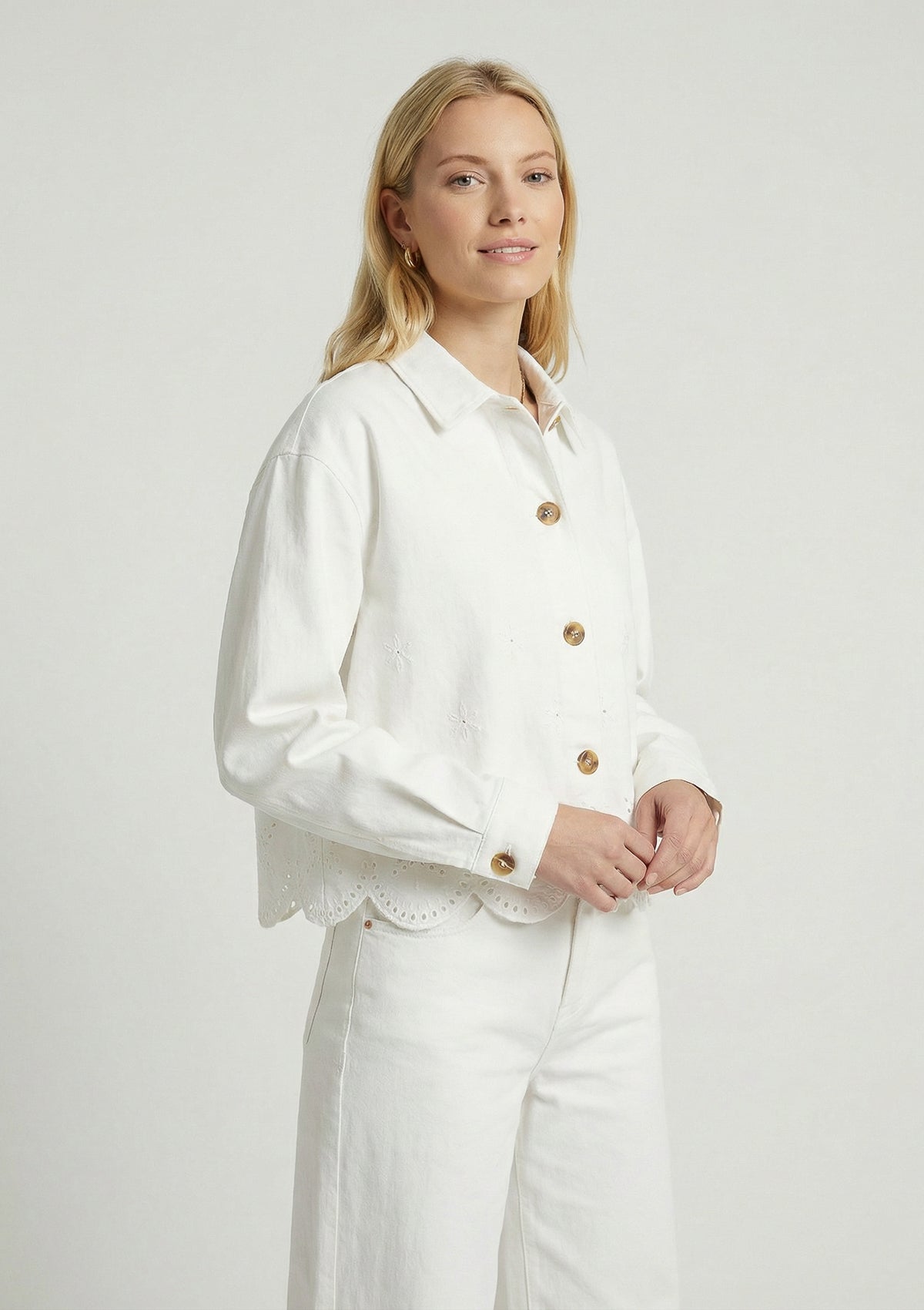 Damen Jacke 'Marietta' weiß 34