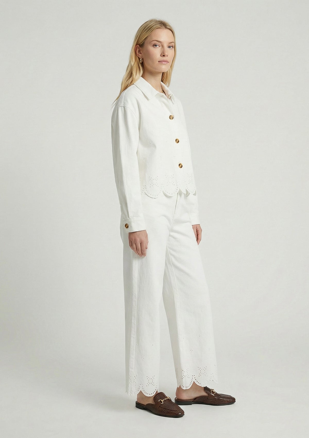 Damen Jacke 'Marietta' weiß 44