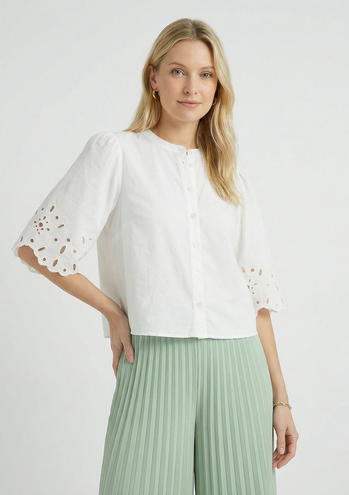 Damen Bluse 'Marika' weiß 34