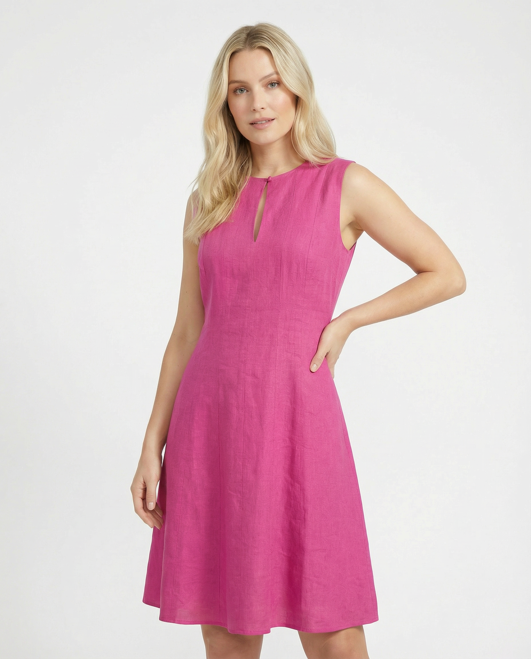 Damen Kleid 'Ricarda'DROP 4 weiß 34